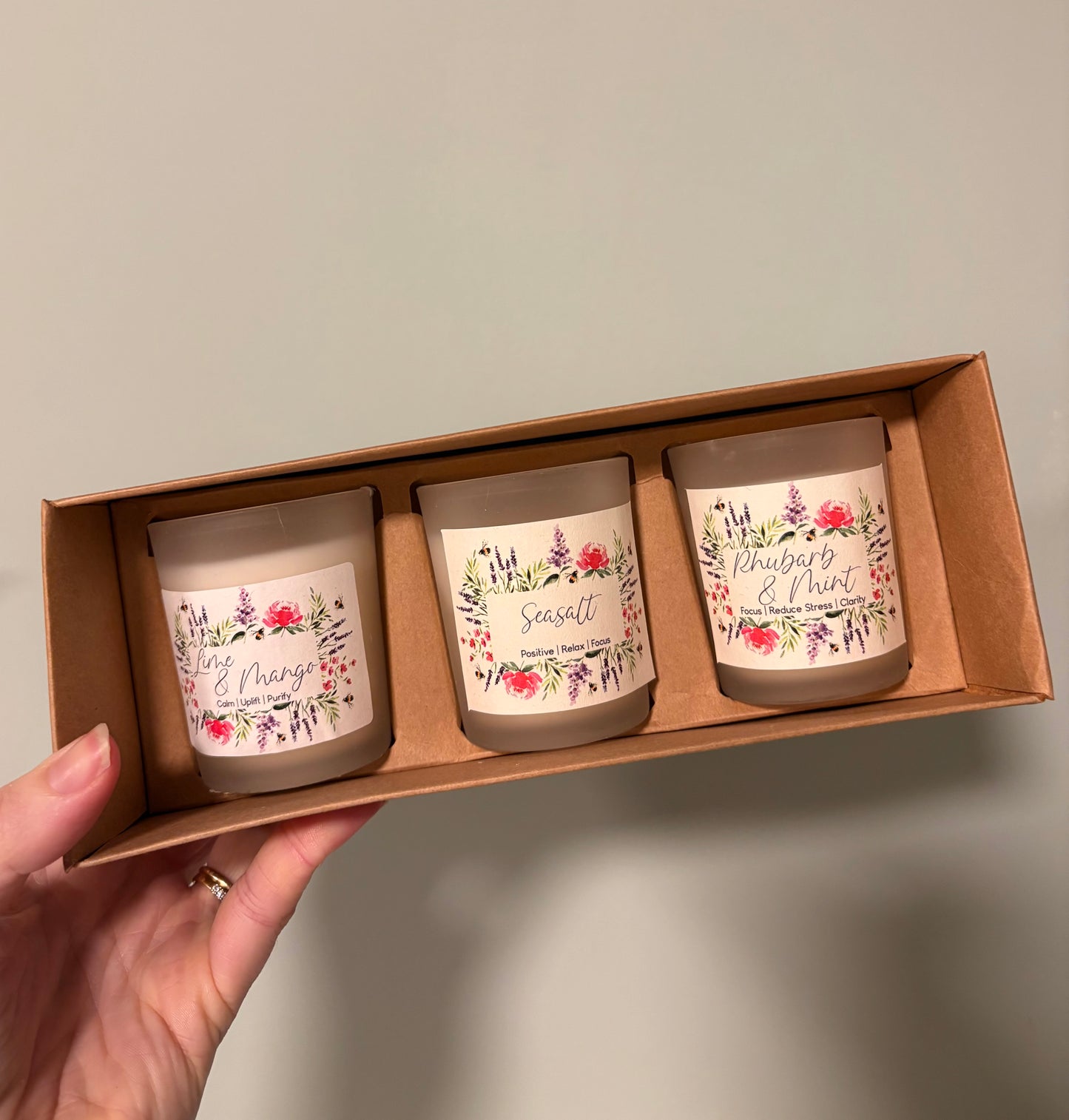 Summer triple pack of candles