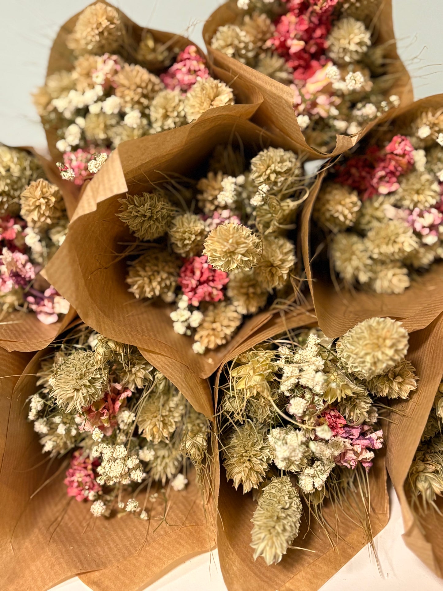 Mini dried flowers bouquet - Neutral