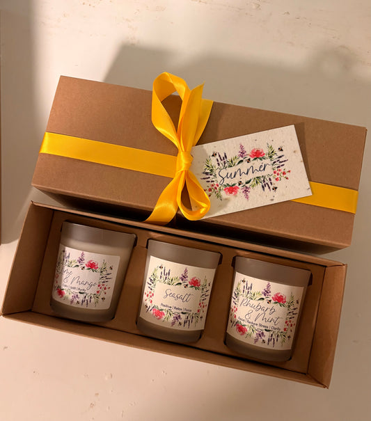 Summer triple pack of candles