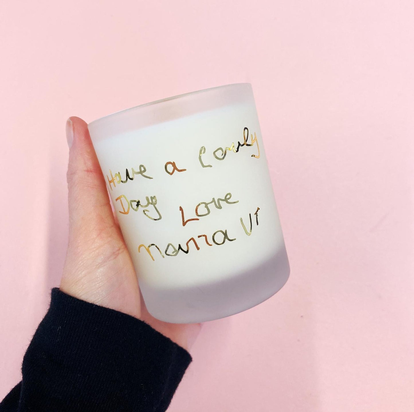 Bespoke Handwriting Candle - Mother's Day Special!