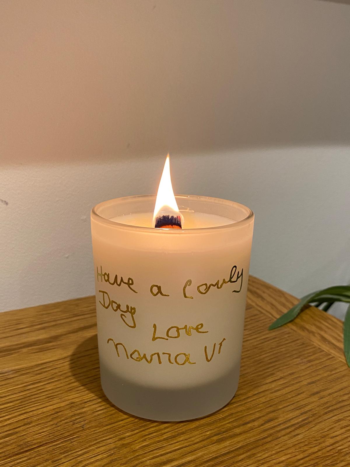 Bespoke Handwriting Candle - Mother's Day Special!