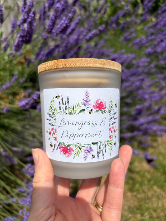 Lemongrass & Peppermint hand-poured candle