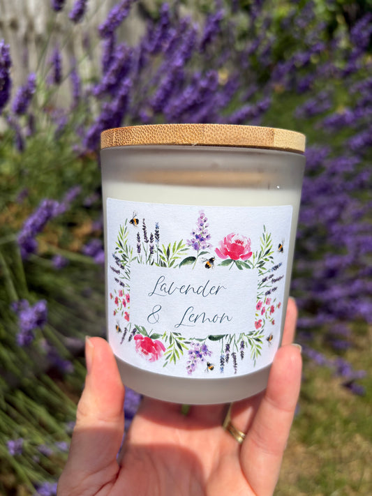 Lavender & Lemon hand-poured candle